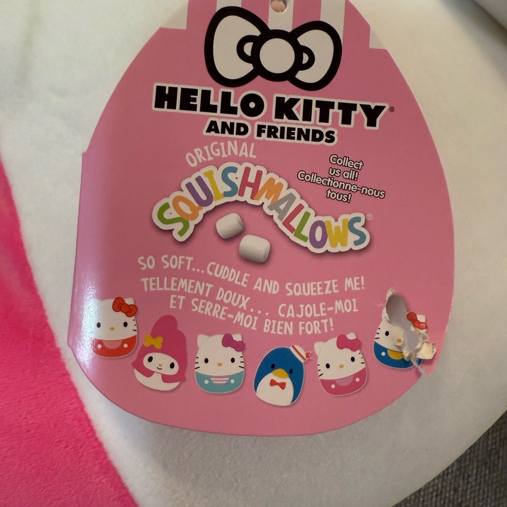 Squishmallow Sanrio Hello Kitty Pink 8" Kellytoy RARE NWT AUTHENTIC - Picture 4 of 9